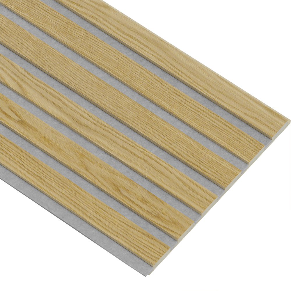 Akustikpaneler i almindelig kerne i natur oliering - vælg mellem forskellige farve filt - Mål: 16 × 300 × 2780 mm