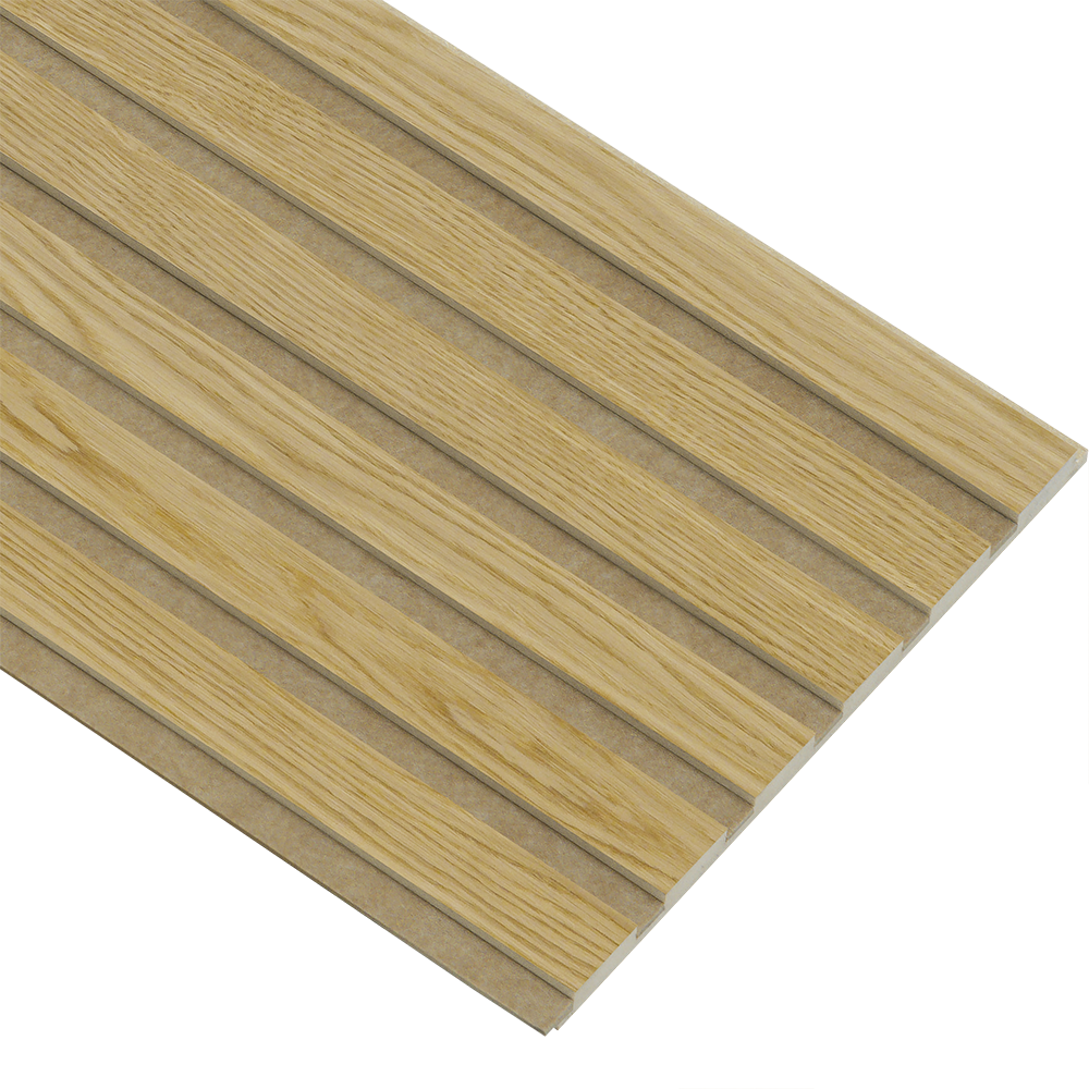 Akustikpaneler i almindelig kerne i natur oliering - vælg mellem forskellige farve filt - Mål: 16 × 300 × 2780 mm