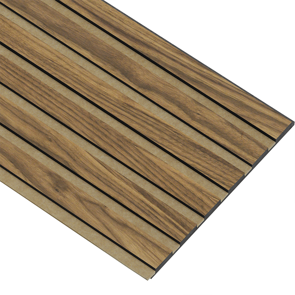 Akustikpaneler i sort kerne i klar oliering - vælg mellem forskellige farve filt - Mål: 17 × 300 × 2780 mm