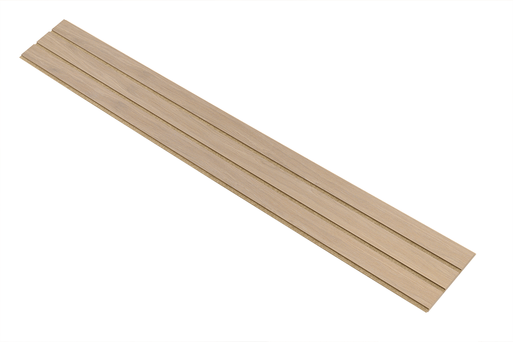 I-Wood Basic 3-lamel paneler i natur ubehandlet - mål 16 x 300 x 2780 mm