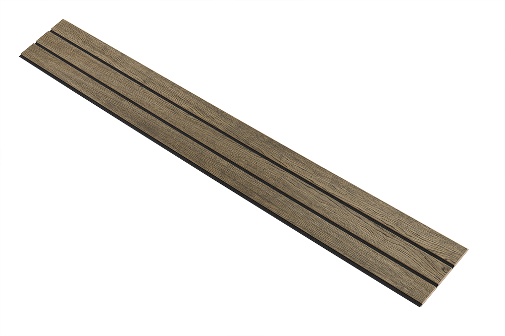 I-Wood Basic 3-lamel paneler i sort oliering - mål 16 x 300 x 2780 mm