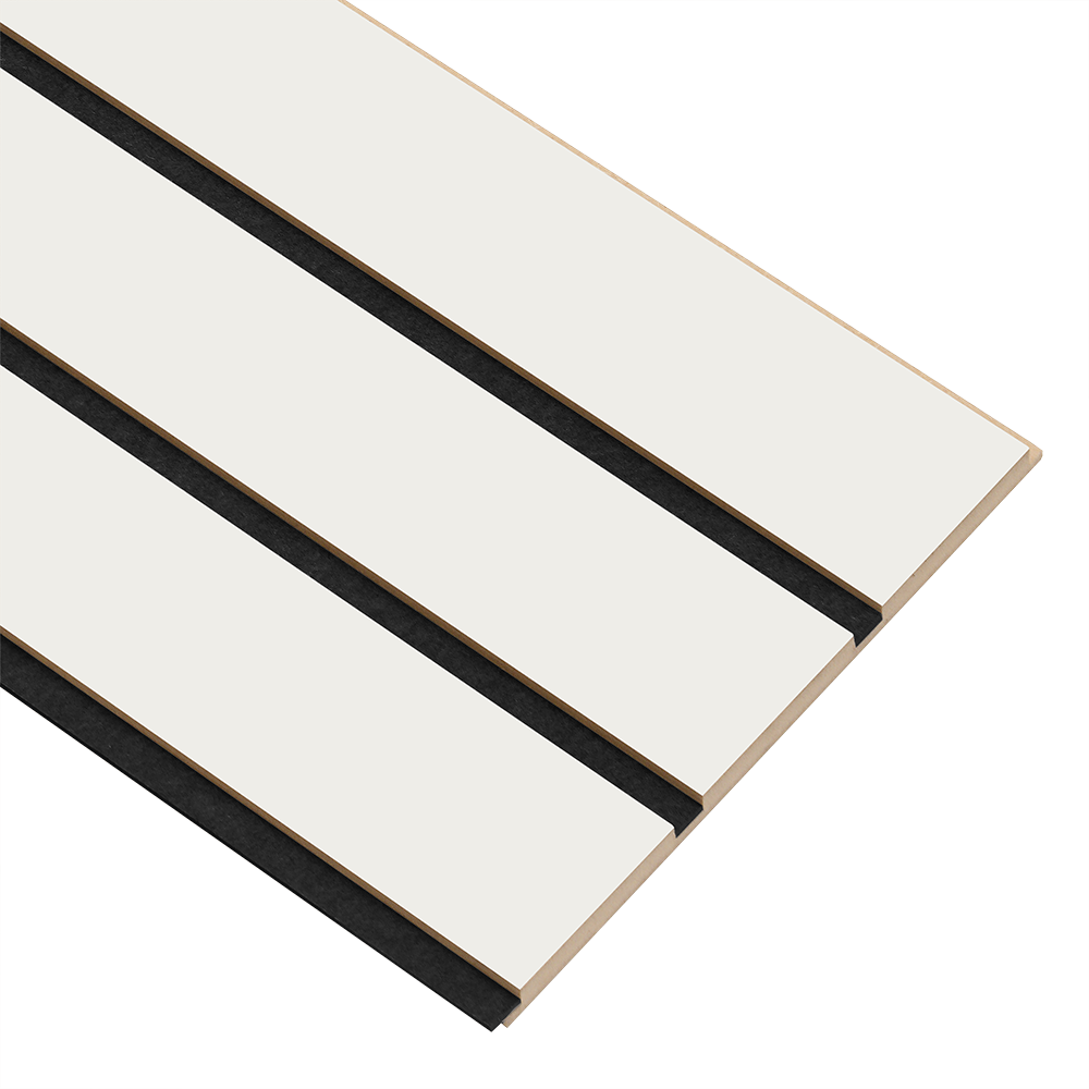 I-Wood Basic 3-lamel paneler i hvid malet - mål 16 x 300 x 2780 mm