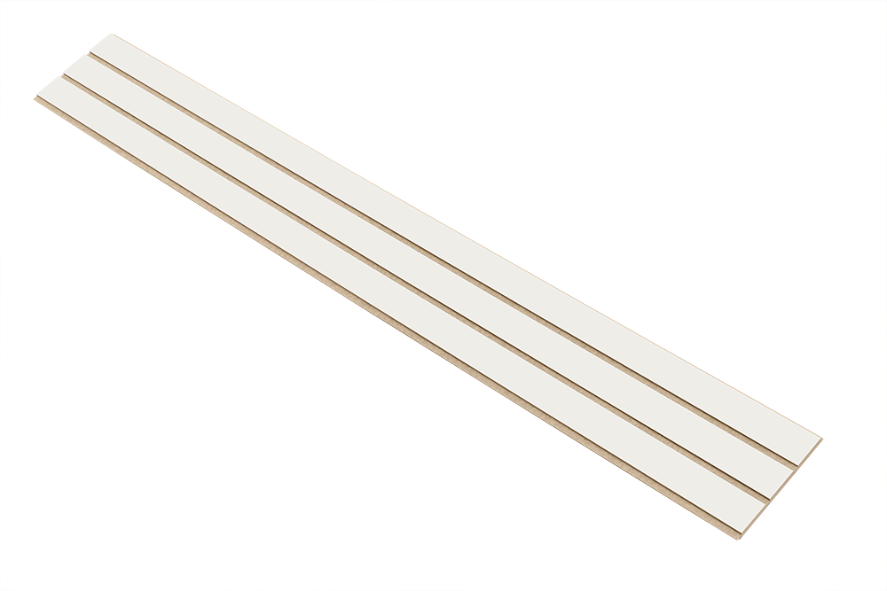 I-Wood Basic 3-lamel paneler i hvid malet - mål 16 x 300 x 2780 mm