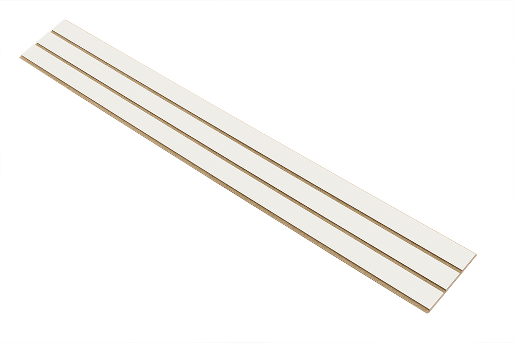 I-Wood Basic 3-lamel paneler i hvid malet - mål 16 x 300 x 2780 mm