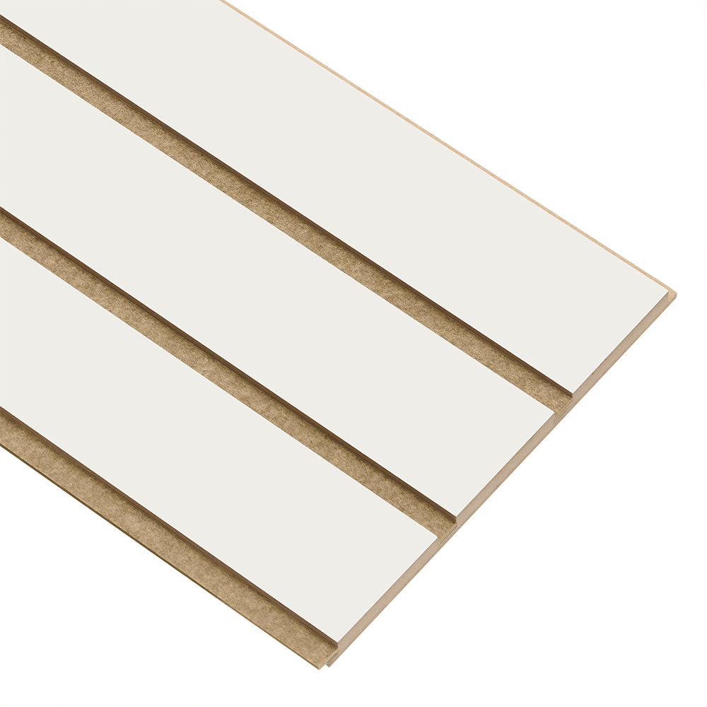 I-Wood Basic 3-lamel paneler i hvid malet - mål 16 x 300 x 2780 mm