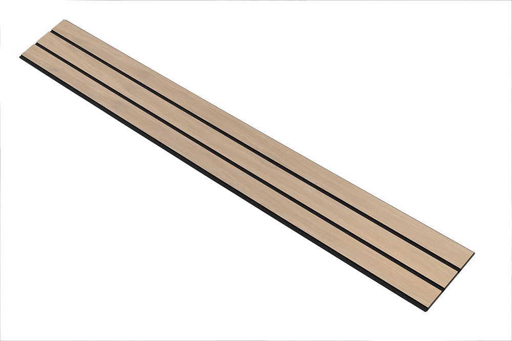 I-Wood Basic 3-lamel paneler med sort kerne i natur ubehandlet - mål 17 x 300 x 2780 mm