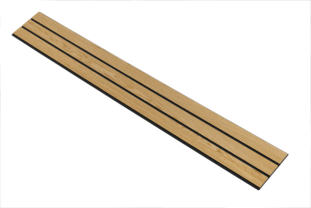 I-Wood Basic 3-lamel paneler med sort kerne i klar oliering - mål 17 x 300 x 2780 mm