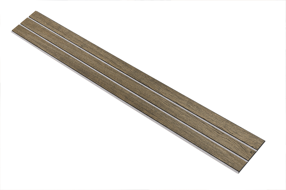 I-Wood Basic 3-lamel paneler med sort kerne i sort oliering - mål 17 x 300 x 2780 mm