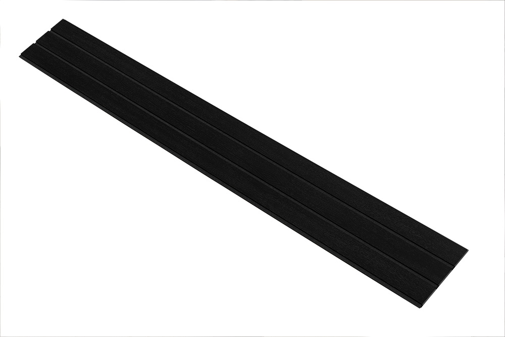 I-Wood Basic 3-lamel paneler med sort kerne i sort malet - mål 17 x 300 x 2780