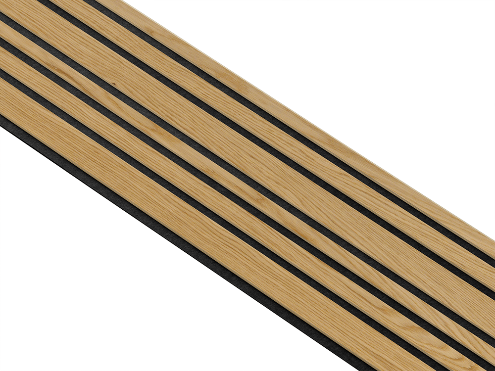 I-Wood Basic Mixed listebredde paneler, i klar oliering - mål 16 x 300 x 2780 mm