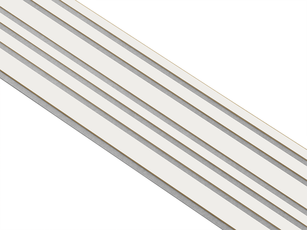 I-Wood Basic Mixed listebredde paneler, i hvidmalet - mål 16 x 300 x 2400 mm