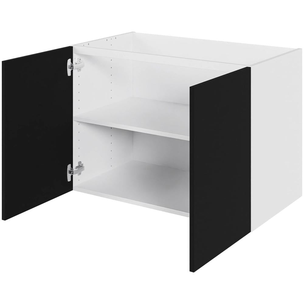 Multi-Living Bad hyldeskab i Cibo Nero med 2 låger D: 44.5 cm - Bredde: 80 cm