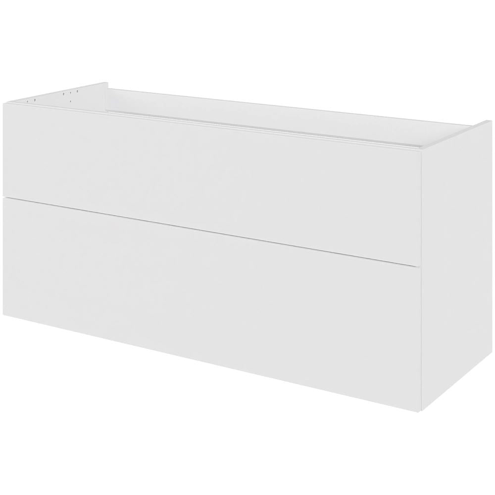 Multi-Living Bad vaskeskab 120 cm med 2 skuffer og fuldudtræk - Hvid malet front 04