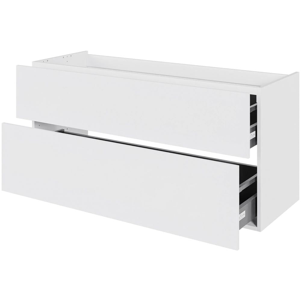 Multi-Living Bad skuffeskab i Hvid Front H: 57,6 cm D: 44,5 cm med metalforsag i bredde: 120 cm