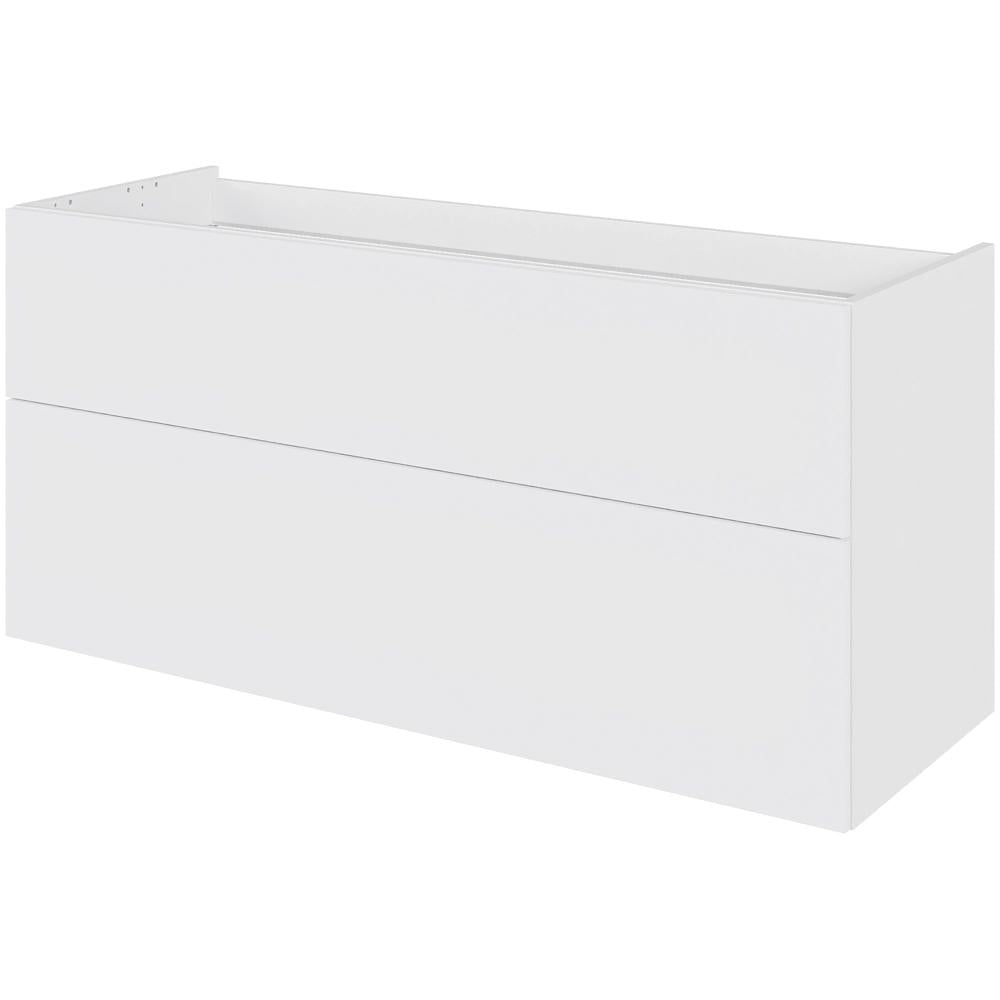 Multi-Living Bad skuffeskab i Hvid Front H: 57,6 cm D: 44,5 cm med metalforsag i bredde: 120 cm