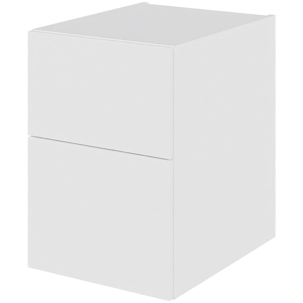 Multi-Living Bad skuffeskab 40 cm med 2 skuffer Dybde 51cm - fuldudtræk Malet Hvid Front