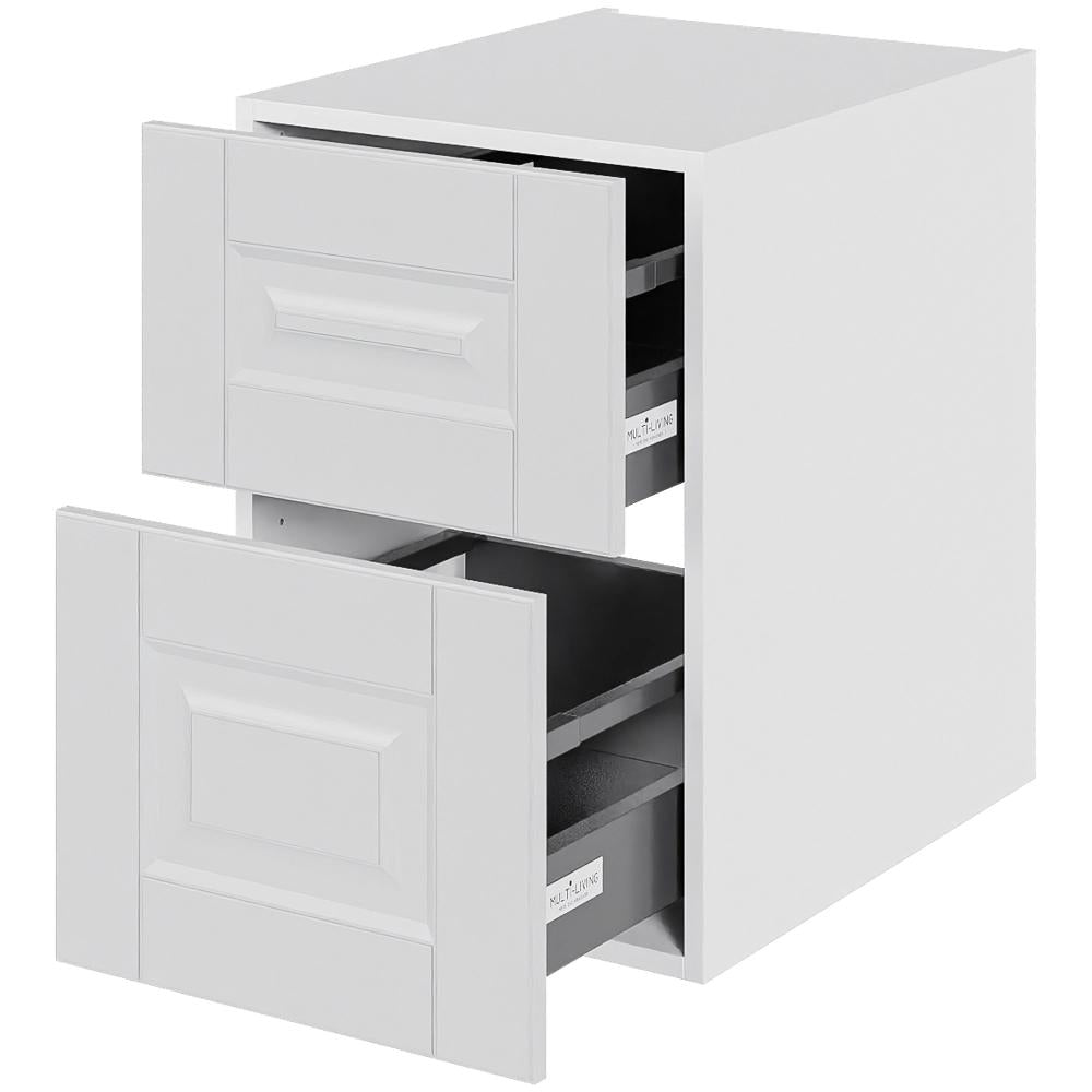 Multi-Living Bad skuffeskab Romantik 40 cm med 2 skuffer Dybde 51cm - fuldudtræk