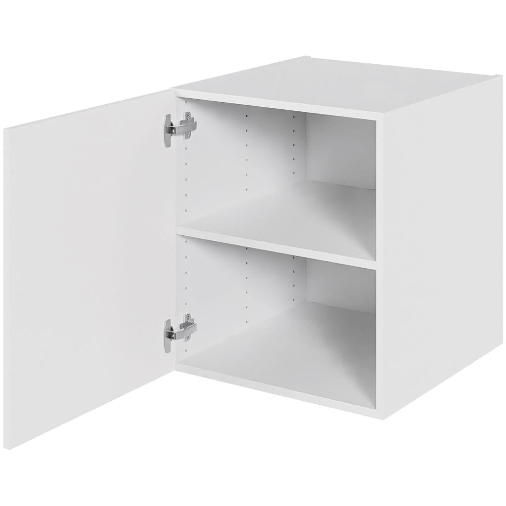 Multi-Living Bad hyldeskab i Bredde: 50 cm og dybde 51cm Malet Hvid Front med 1 låge