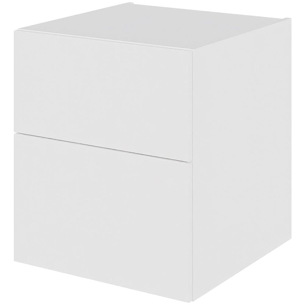 Multi-Living Bad skuffeskab 50 cm med 2 skuffer Dybde 51cm - fuldudtræk Malet Hvid Front