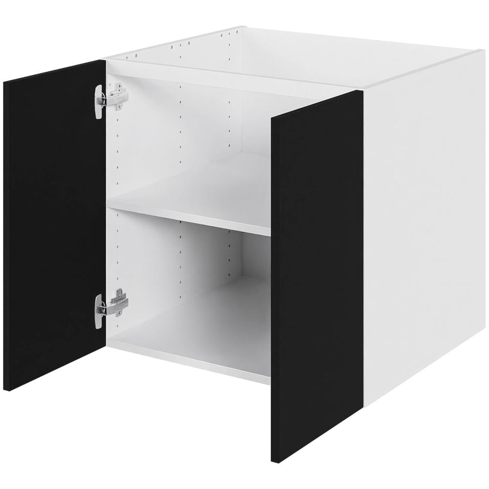 Multi-Living Bad hyldeskab i Cibo Nero med 2 låger - Bredde: 60 cm