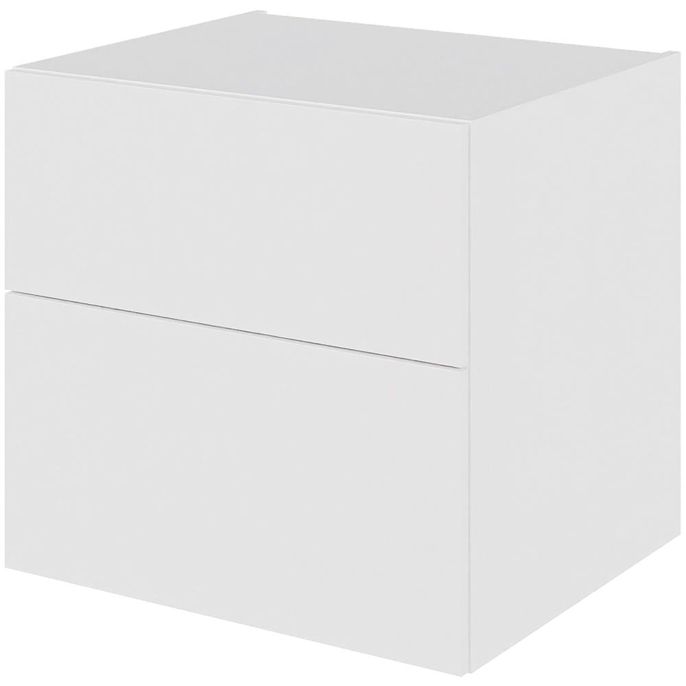 Multi-Living Bad skuffeskab 60 cm med 2 skuffer Dybde 51cm - fuldudtræk Malet Hvid Front