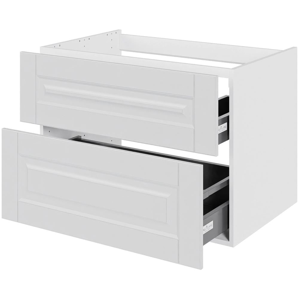 Multi-Living Bad vaskeskab Romantik H: 57,6 cm D: 51,0 cm - Udskæring til afløb - Bredde: 80 cm