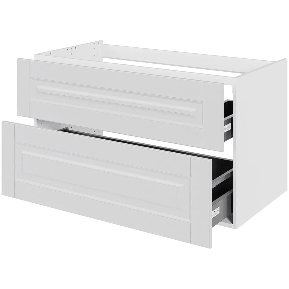 Multi-Living Bad vaskeskab Romantik H: 57,6 cm D: 51,0 cm - Udskæring til afløb - Bredde: 100 cm