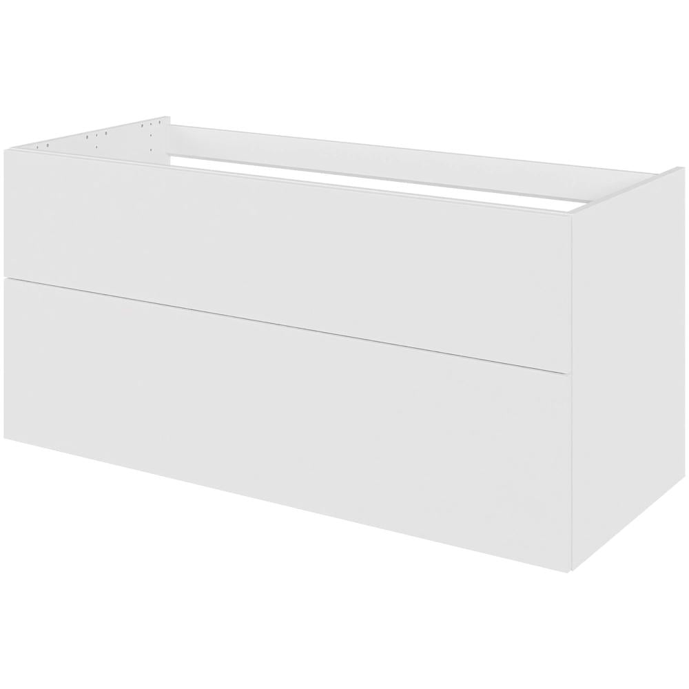 Multi-Living Bad vaskeskab Malet Hvid Front H: 57,6 cm D: 51,0 cm - Udskæring til afløb - Bredde: 120 cm