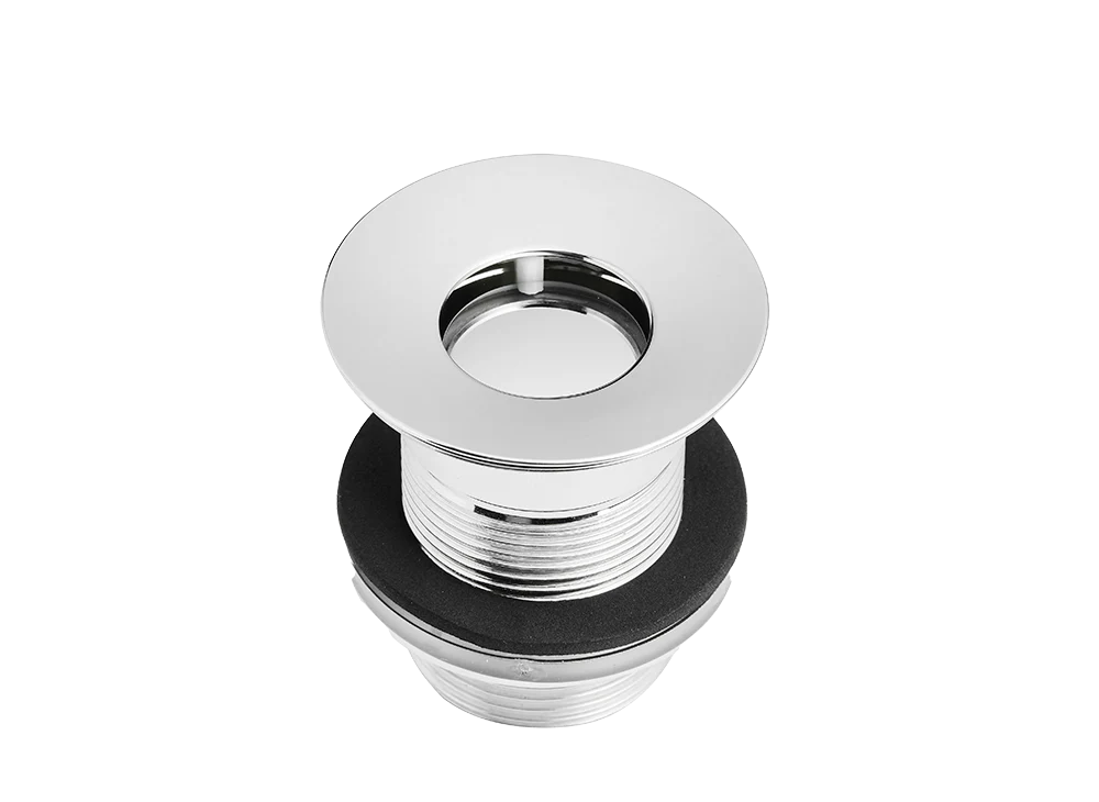 Bundventil med automatisk overløbsfunktion i Krom