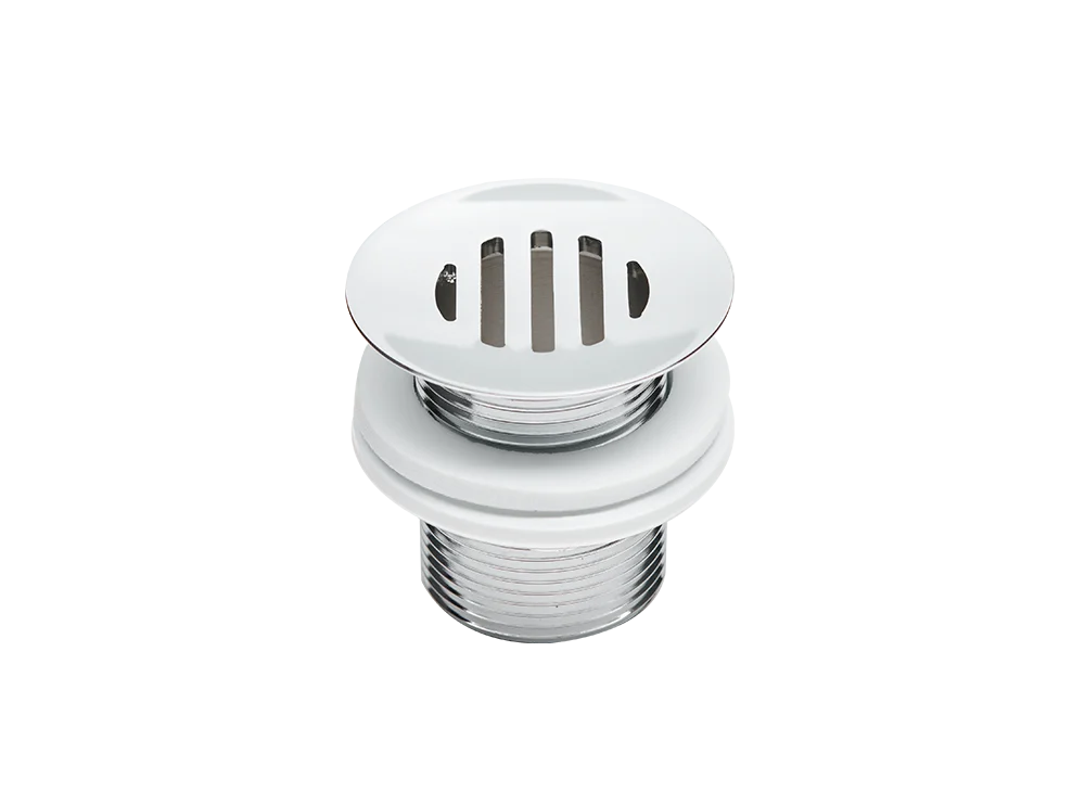 Bundventil med rist til Marmorline badbordplader - Krom