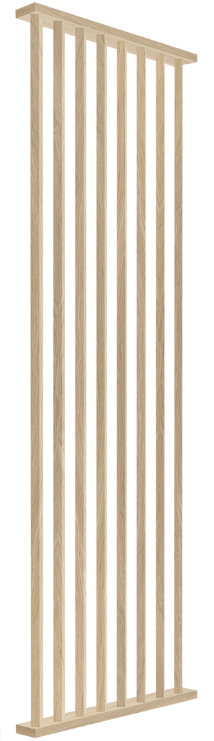 I-Wood DivideWall rumdeler i bredde 810 mm x højde 3040 mm - vælg oliering