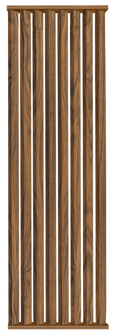 I-Wood DivideWall i sort kerne i klar olie - vælg mellem forskellige mål fra bredde 810 mm til 2610 mm - højde 3040 mm