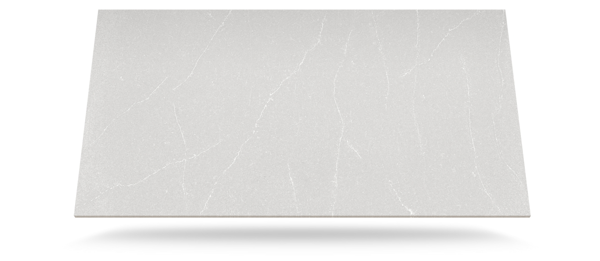 Desert Silver Komposit Silestone bordplade på mål med poleret overflade