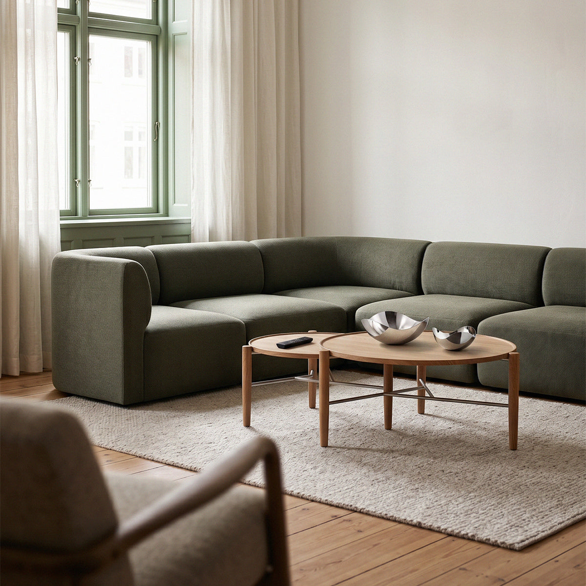 Fjord Sofa - Corner Right Cosmo Olive