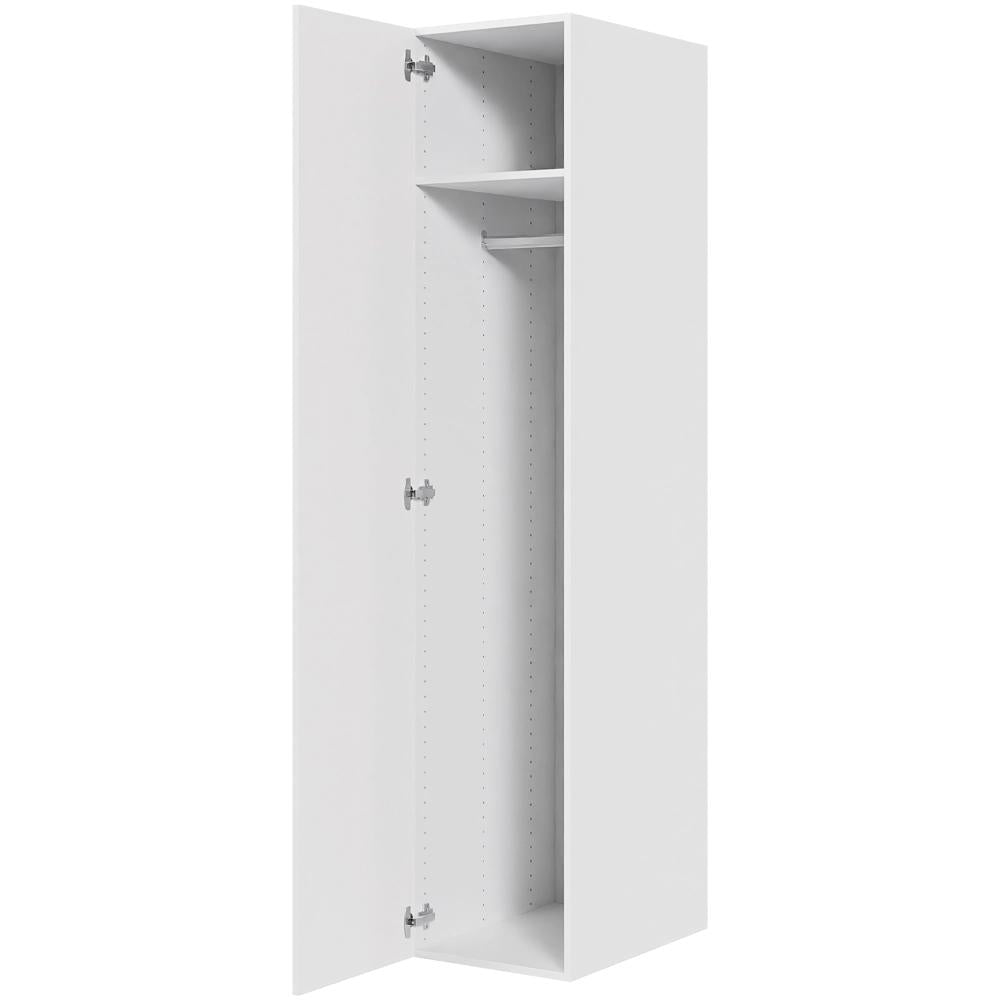 Multi-Living Bøjle/Højskab i Malet Hvid Front H: 195,2 cm D: 60,0 cm - Inklusiv 1 hylde samt 1 oval bøjlestang - Bredde: 40 cm