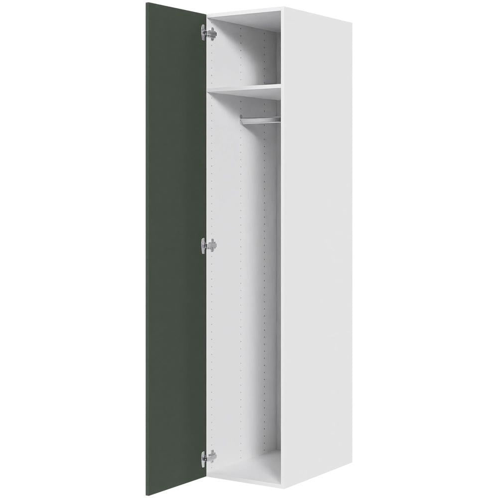 Multi-Living Bøjleskab i Cibo Verde 120 H: 195,2 cm D: 58,0 cm B:40 cm - med hylde, bøjlestang og låge