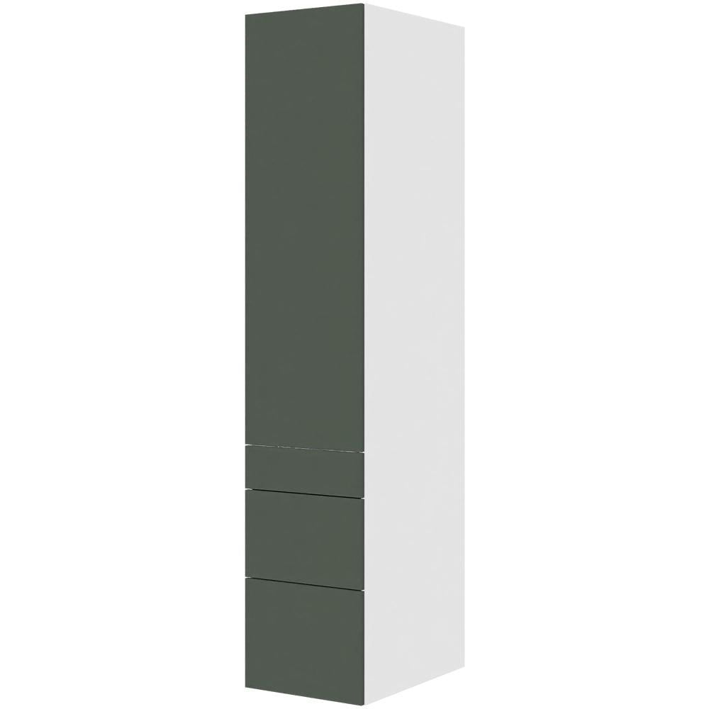 Multi-Living Køkken HQ garderobeskab i Cibo Verde 120 H: 195,2 cm D: 58,0 cm B:40 cm - med låge, 3 skuffer, fuldudtræk og softluk