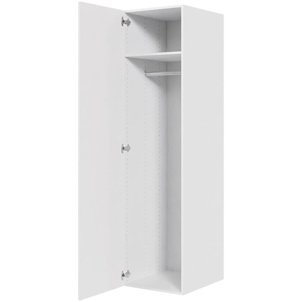 Multi-Living Bøjle/Højskab i Malet Hvid Front H: 195,2 cm D: 60,0 cm - Inklusiv 1 hylde samt 1 oval bøjlestang - Bredde: 50 cm