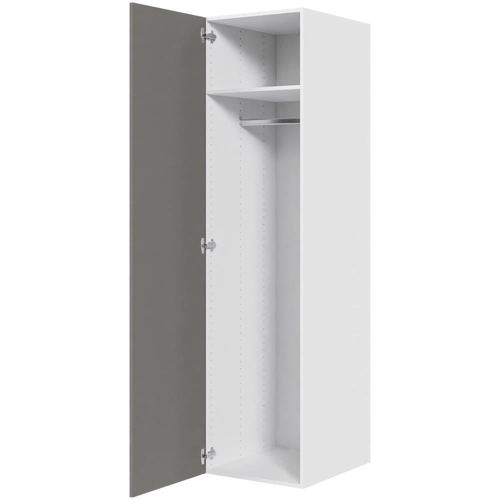 Multi-Living Bøjle/Højskab i Cibo Grigio 128 H: 195,2 cm D: 60,0 cm - Inklusiv 1 hylde samt 1 oval bøjlestang - Bredde: 50 cm