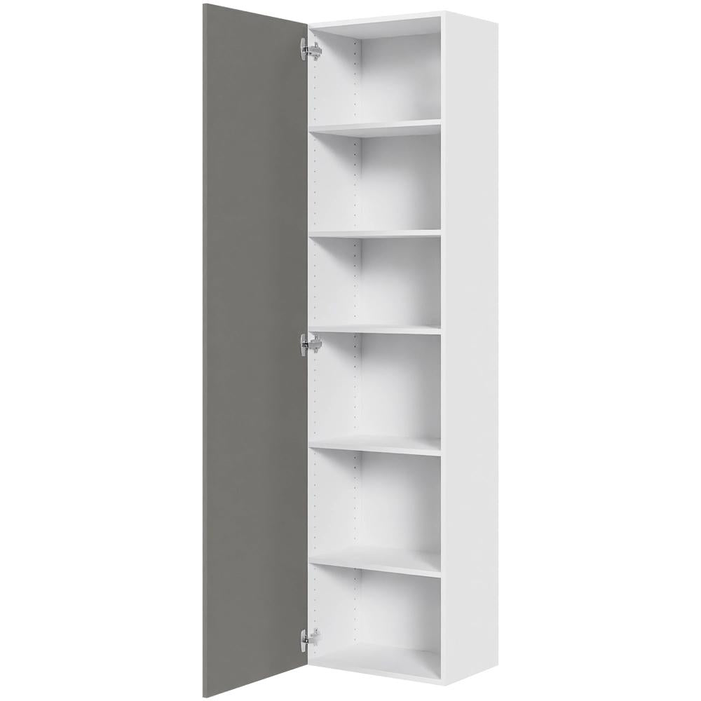 Multi-Living Køkken tilpasningsskab i Cibo Grigio 128 H: 195,2 cm D: 34,0 cm - Inklusiv 5 hylder - Bredde: 50 cm
