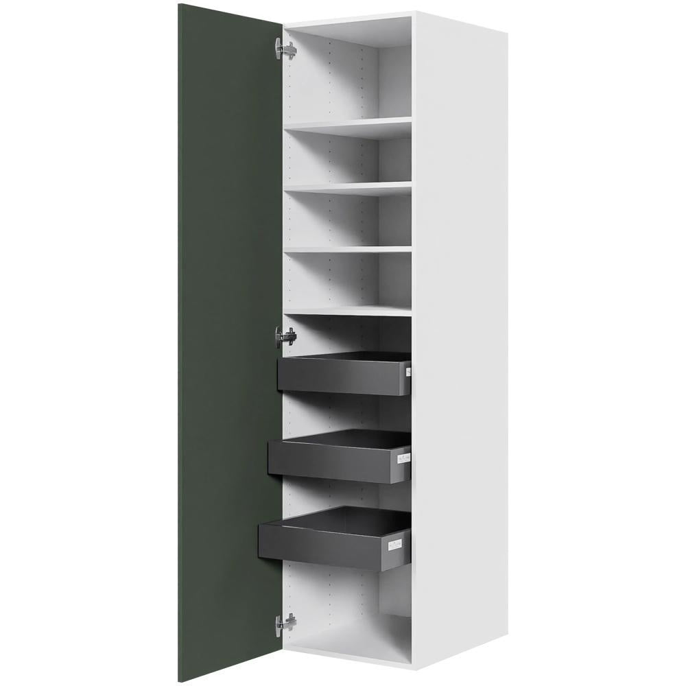 Multi-Living Køkken linnedskab i Cibo Verde 120 H: 195,2 cm D: 58,0 cm B:50 cm - med deludtræk og softluk