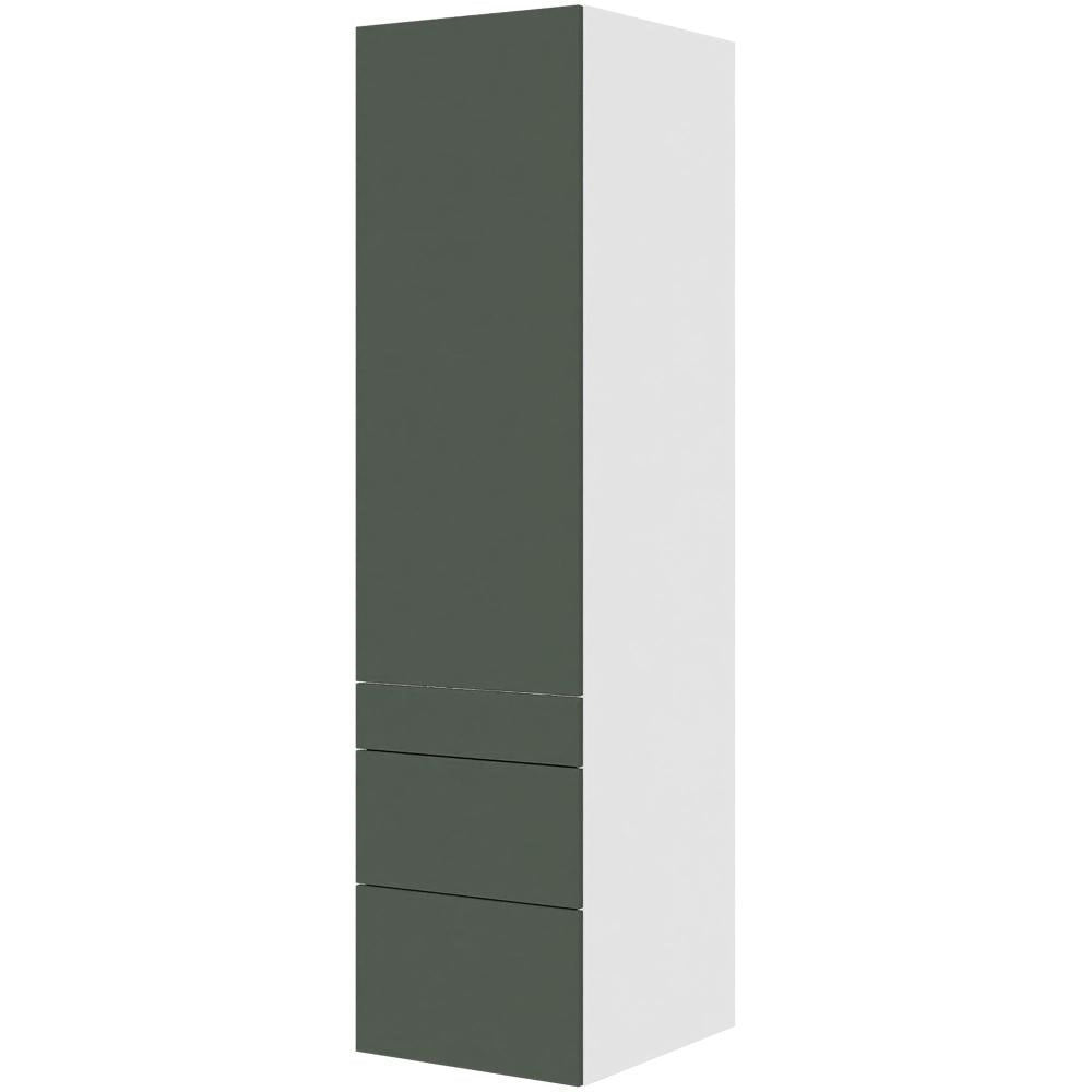 Multi-Living Køkken HQ garderobeskab i Cibo Verde 120 H: 195,2 cm D: 58,0 cm B:50 cm - med låge, 3 skuffer, fuldudtræk og softluk