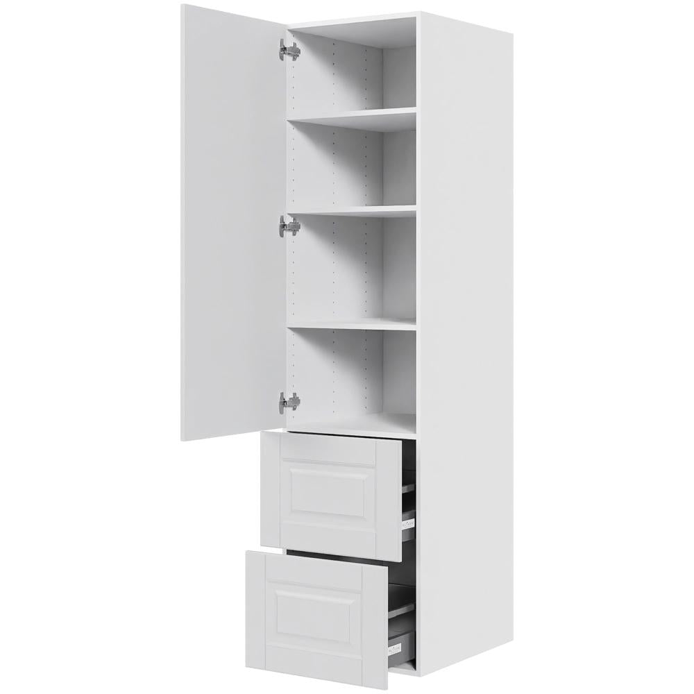 Multi-Living 2 skuffelook Romantik- Opbevaringsskab 50 cm med låge og 2 skuffer - fuldudtræk