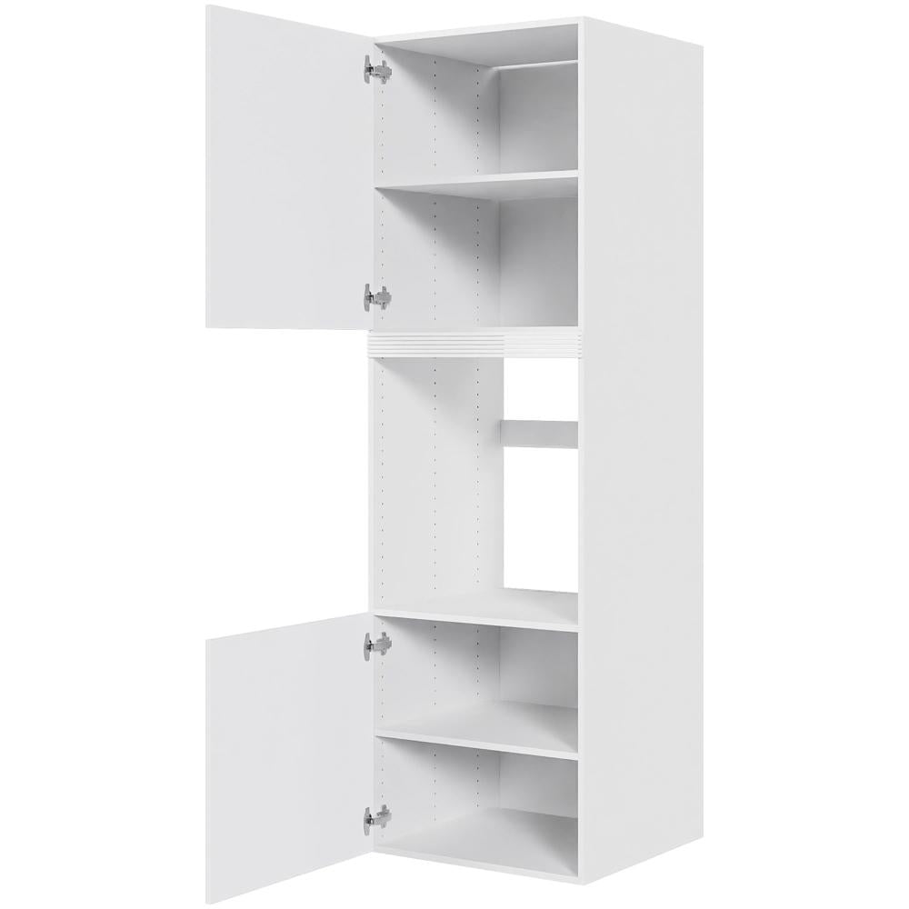 Multi-Living Køkken indbygningsskab i Hvid Front til ovn H: 195,2 cm D: 60,0 cm med 2 låger i bredde: 60 cm