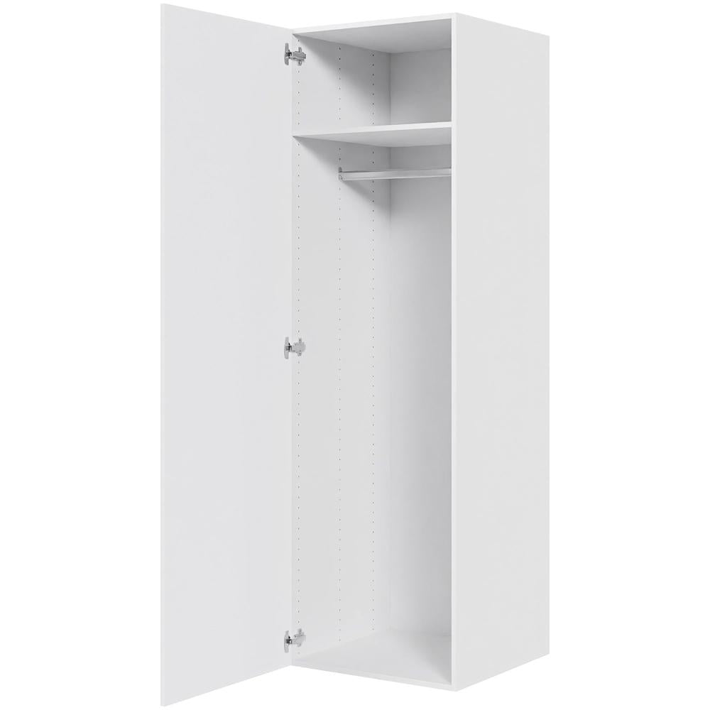 Multi-Living Bøjle/Højskab i Hvid Front H: 195,2 cm D: 60,0 cm - Inklusiv 1 hylde samt 1 oval bøjlestang i bredde: 60 cm