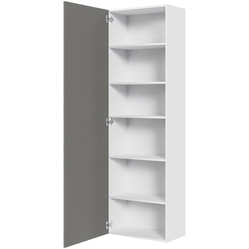 Multi-Living Køkken tilpasningsskab i Cibo Grigio 128 H: 195,2 cm D: 34,0 cm - Inklusiv 5 hylder - Bredde: 60 cm