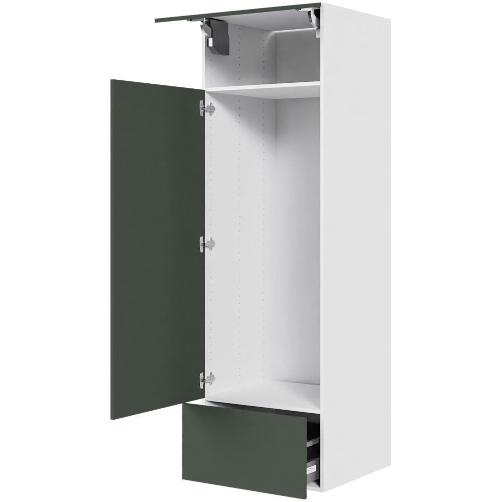 Multi-Living Køkken HQ indbygningsskab i Cibo Verde 120 H: 195,2 cm D: 58,0 cm B:60 cm - med toplåge, låge, skuffe, fuldudtræk og softluk
