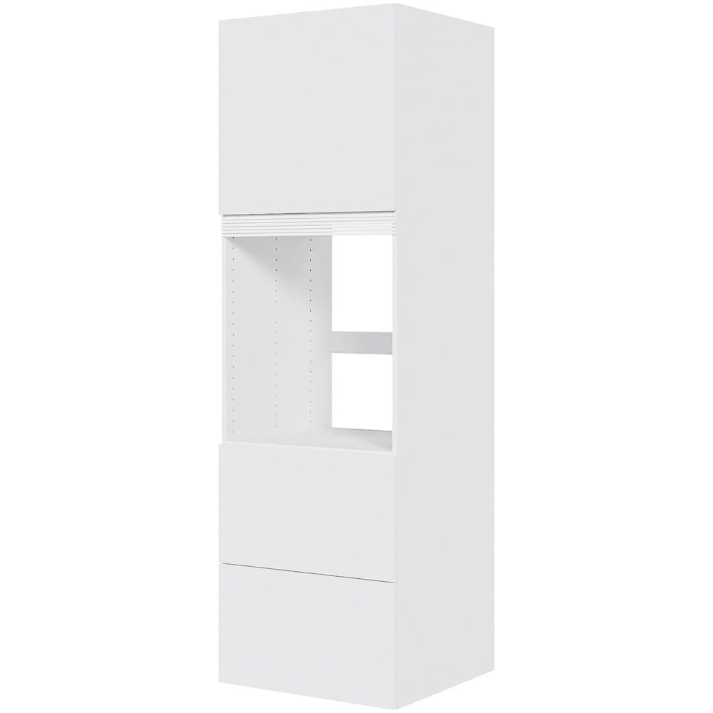 Multi-Living 2 skuffelook - Indbygningsskab til ovn 60 cm med 4 hylder, alurist og 2 låger