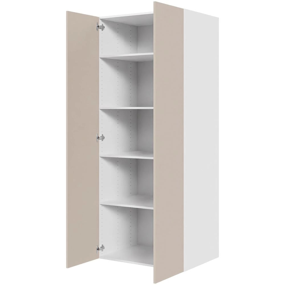 Multi-Living Køkken hyldeskab i Cibo Sabbia 123 H: 195,2 cm D: 60,0 cm - 2 låger inklusiv 4 hylder - Bredde: 80 cm
