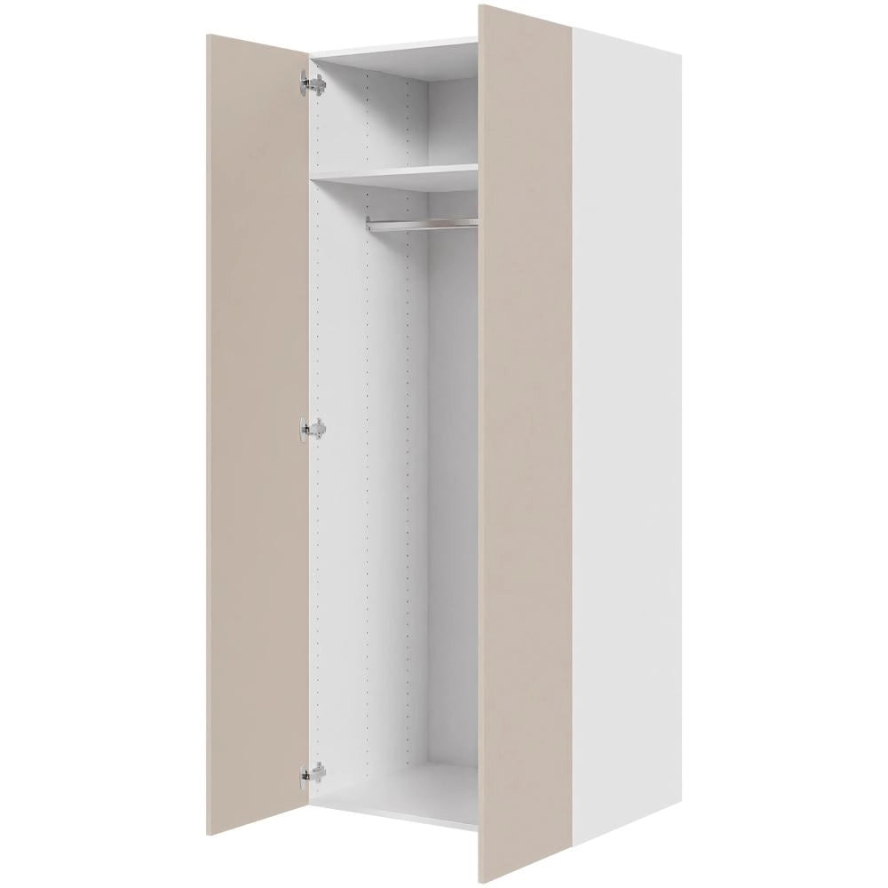 Multi-Living Bøjle/Højskab i Cibo Sabbia 123 H: 195,2 cm D: 60,0 cm - Inklusiv 1 hylde samt 1 oval bøjlestang - Bredde: 80 cm